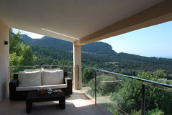 Villa CA'N VISTA Mallorca - covered terrace in front of living room